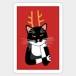 Sarcastic Christmas Cat Sticker